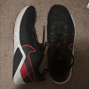 Nike Black and Red Sneakers